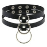 Joy Jewels Ras de cou Tri Rings Noir